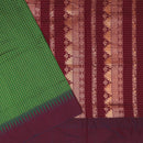 Green With Brown Premium Quality Kalyani Cotton Saree
