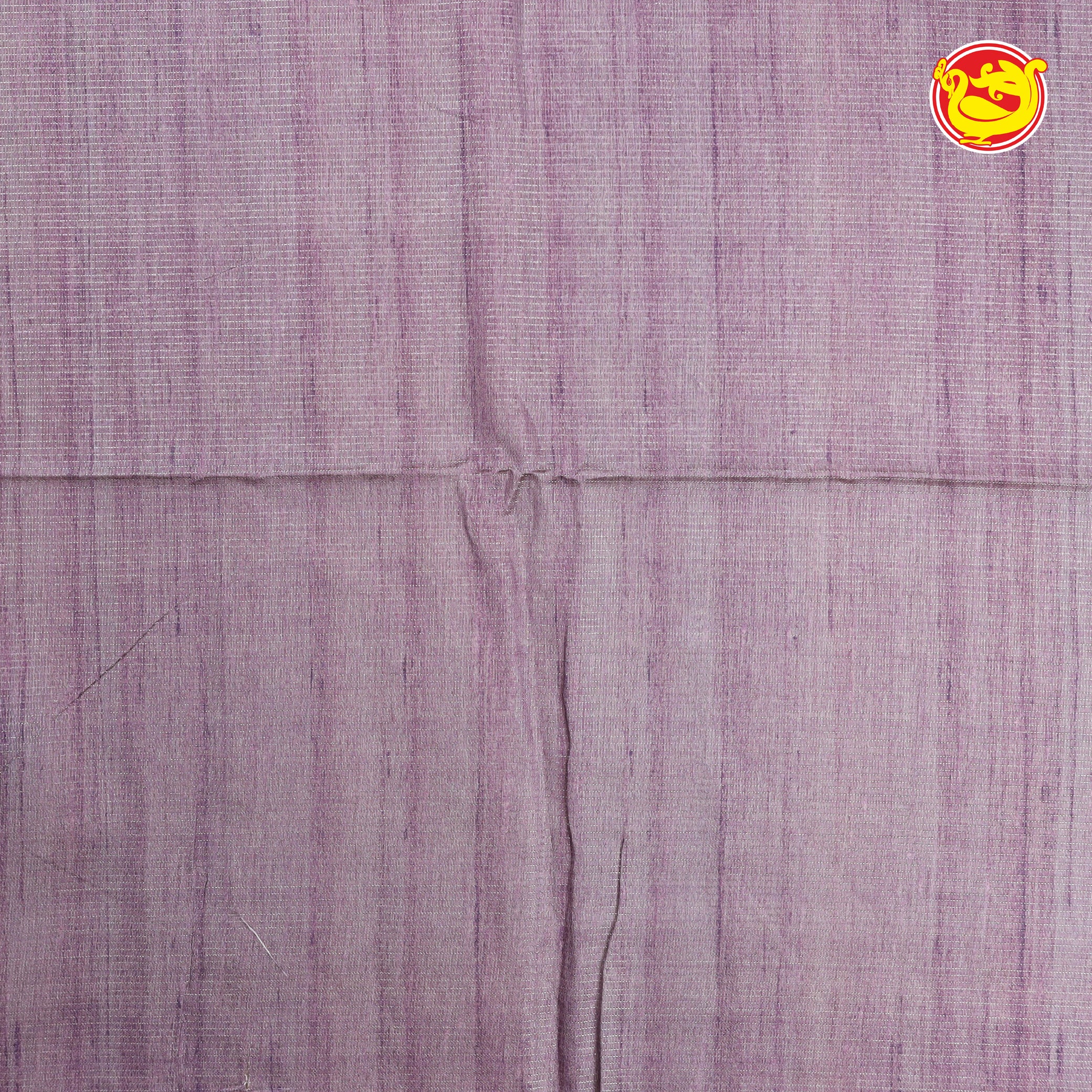 lilac colour digital printed chappa silk saree