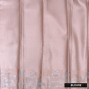Peach Floral Design Tissue Silk Saree
