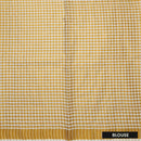 Southloom Exclusive Onam Kerala Traditional Fancy Border  small Checked Cotton Saree (Matching Plain Blouse Included)
