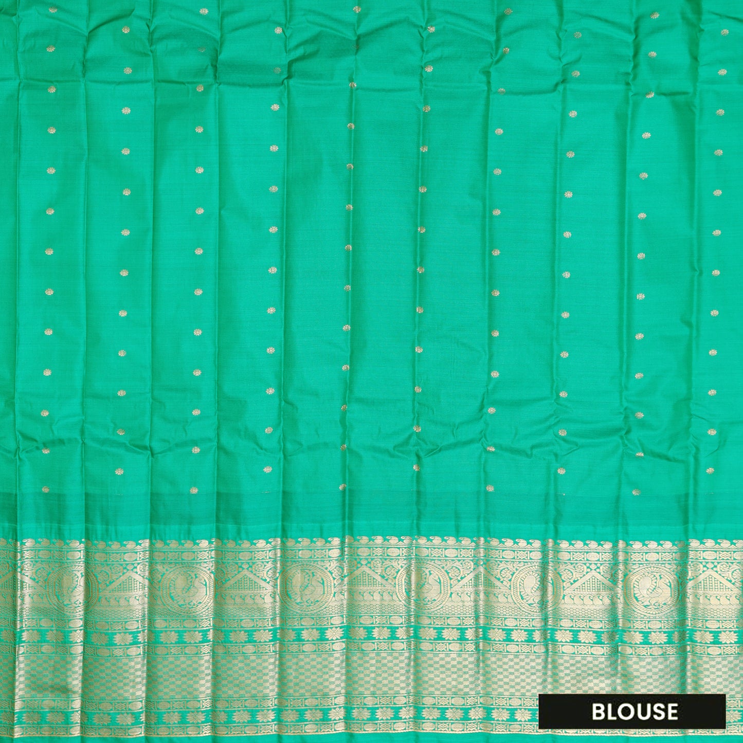 Red with Green Gadwal silk saree
