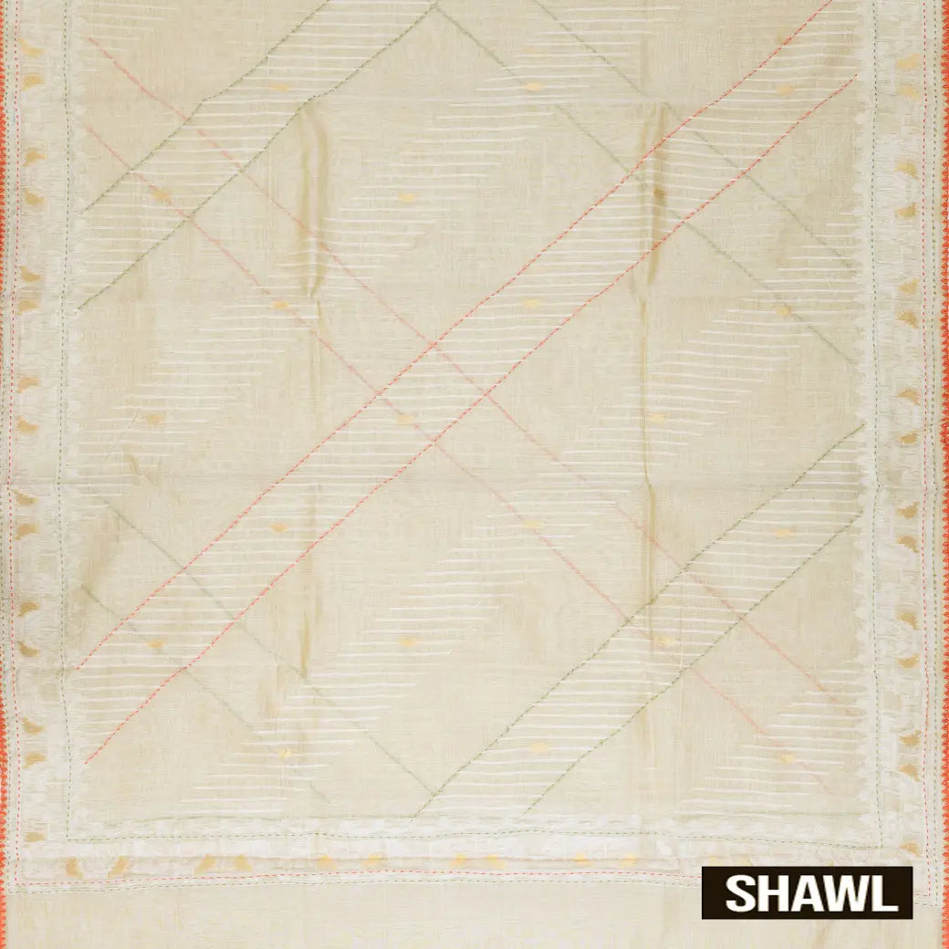 Light Beige Ladies Cotton Chudithar Set Material