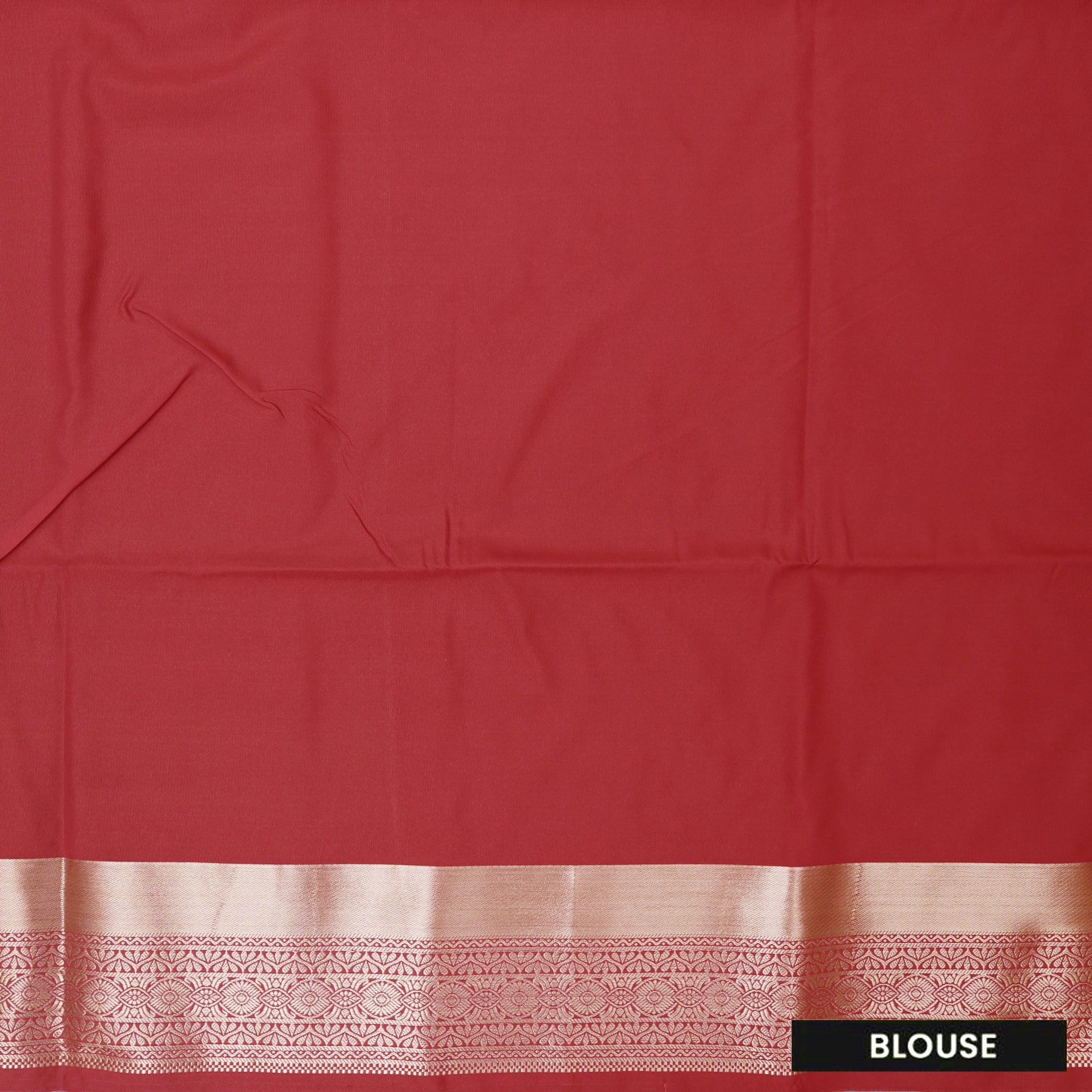 Peacock  Blue with Red Soft Silk Saree