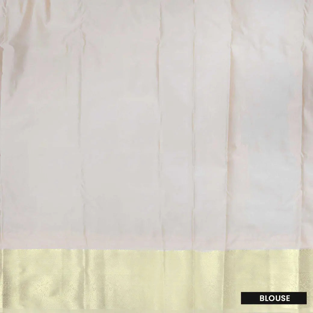 Deep Purple with Off White Soft Silk Saree ‬