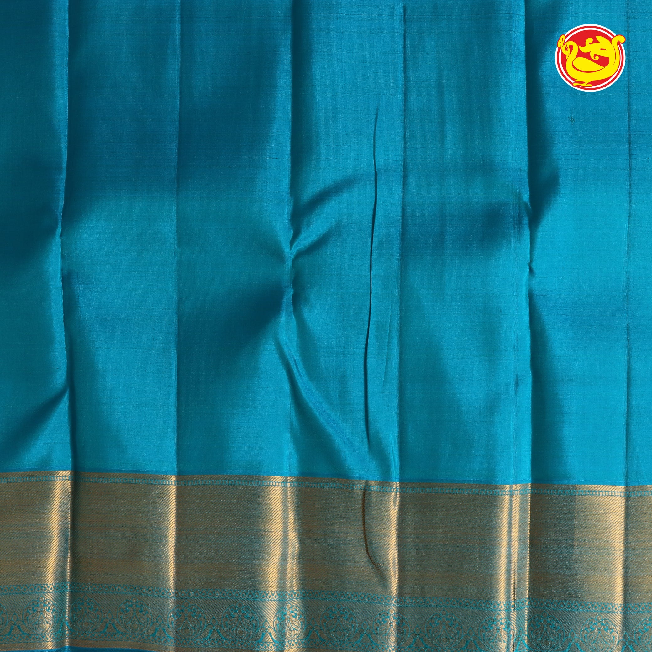 Light blue wedding silk saree