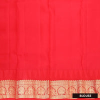 Royal Blue with Red hamsam silk saree