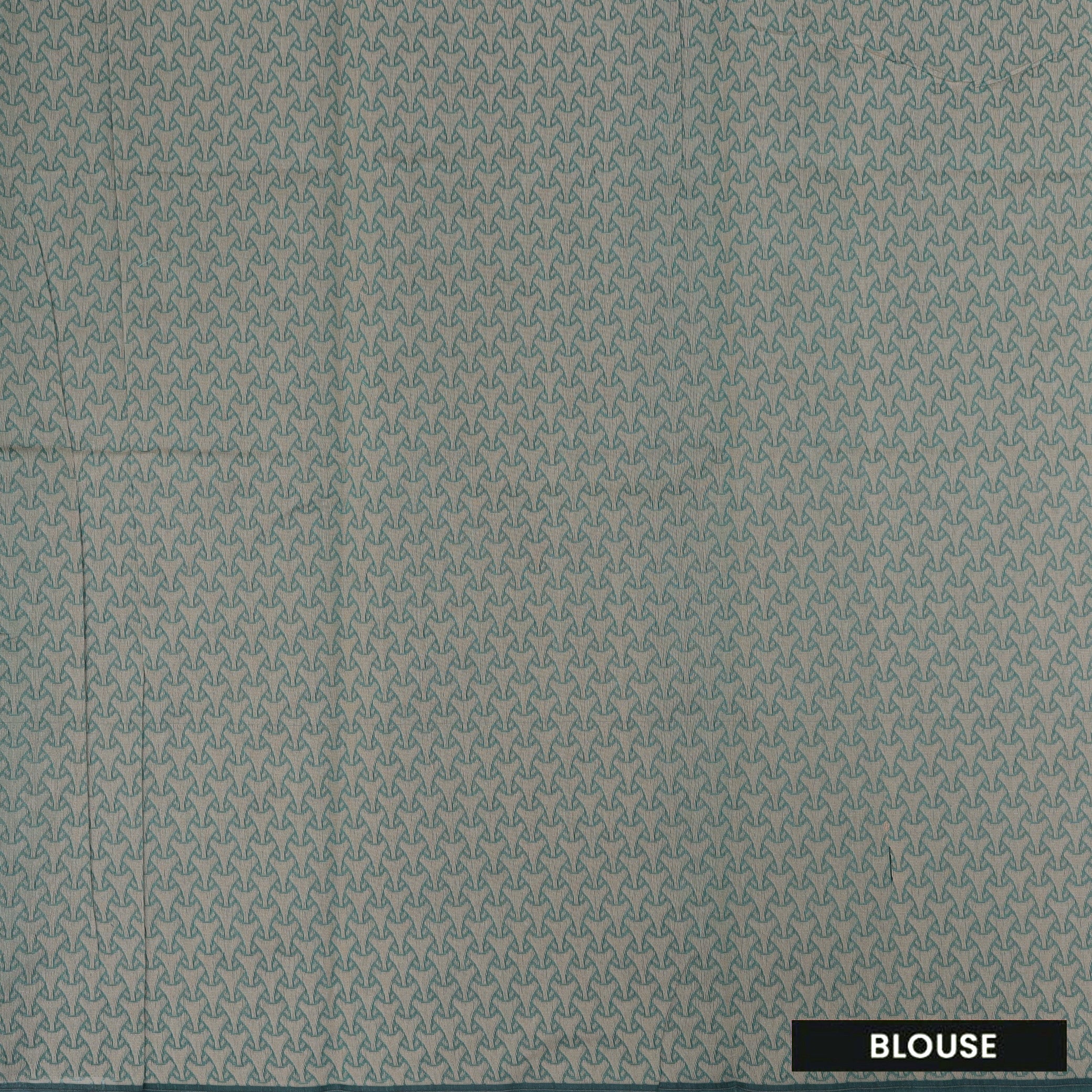 Sea Green With Sandal Zari  Silk Cotton Saree