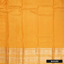Yellow with Gold Zari Border Yuvana Semi Soft Silk Saree