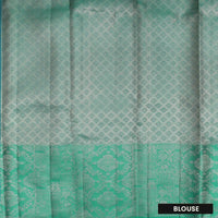 Lavender with Green  Kanchipuram Wedding silk saree