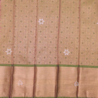 Maroon with Light Green Art Silk Saree
