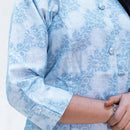 Thendral- Blue And White Ladies Branded Co-ord-set Readymade