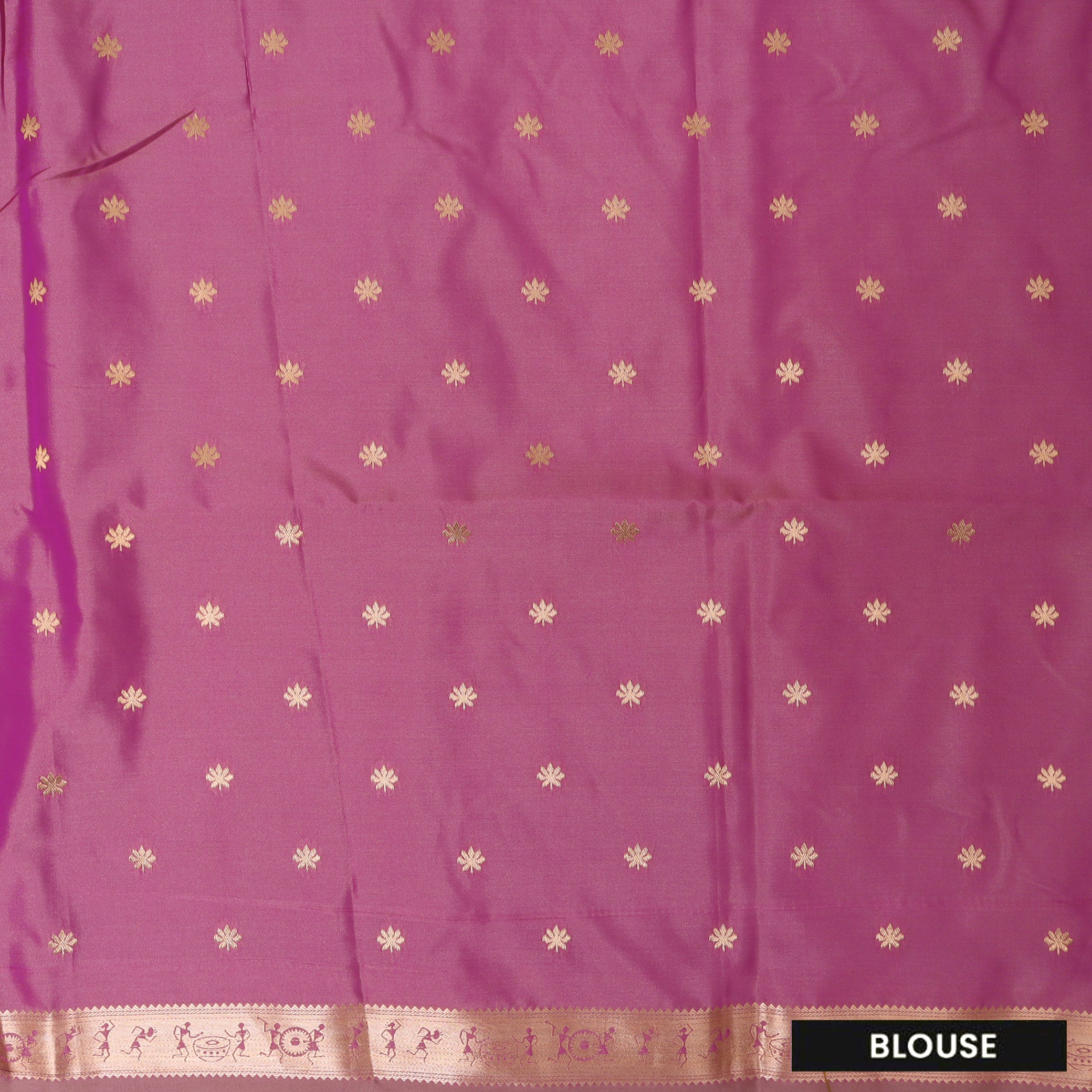 Purple with Hot Pink Soft Silk Saree