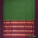 Green With Brown Premium Quality Kalyani Cotton Saree