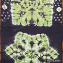 Green with Block  Sungudi Cotton Saree Without Blouse