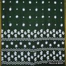 Dark Green Linen Cotton Saree with Contrast Blouse
