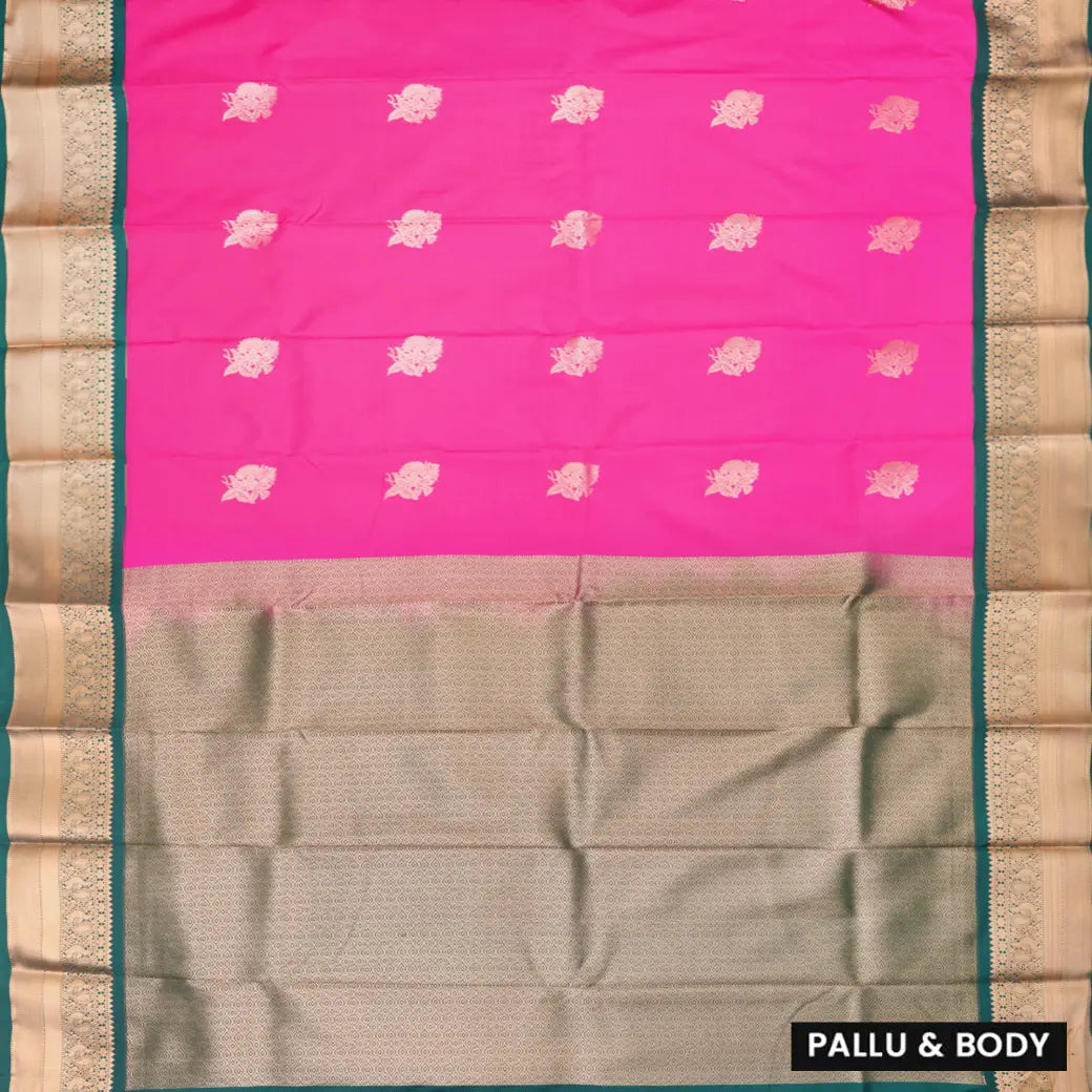 pink and green soft silk