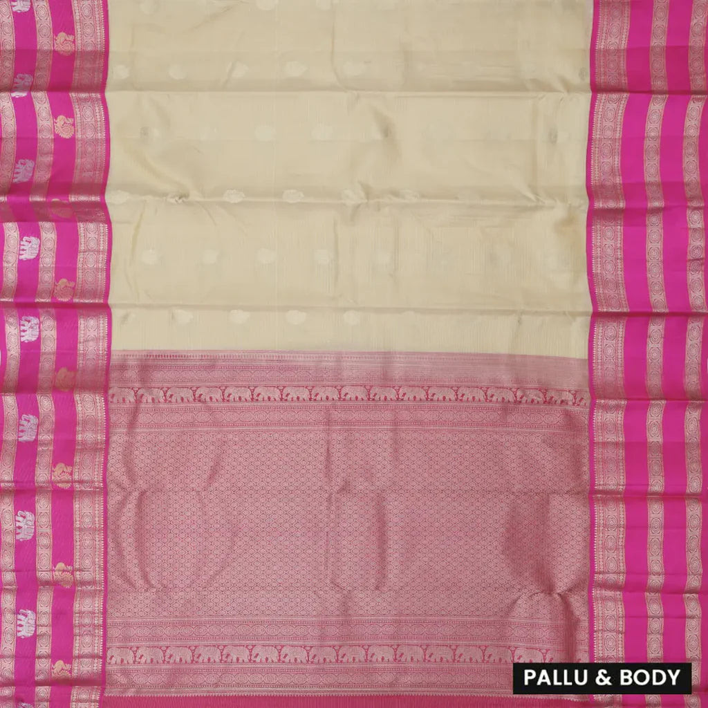 Sandal  with Pink  hamsam silk saree