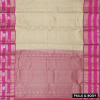Sandal  with Pink  hamsam silk saree