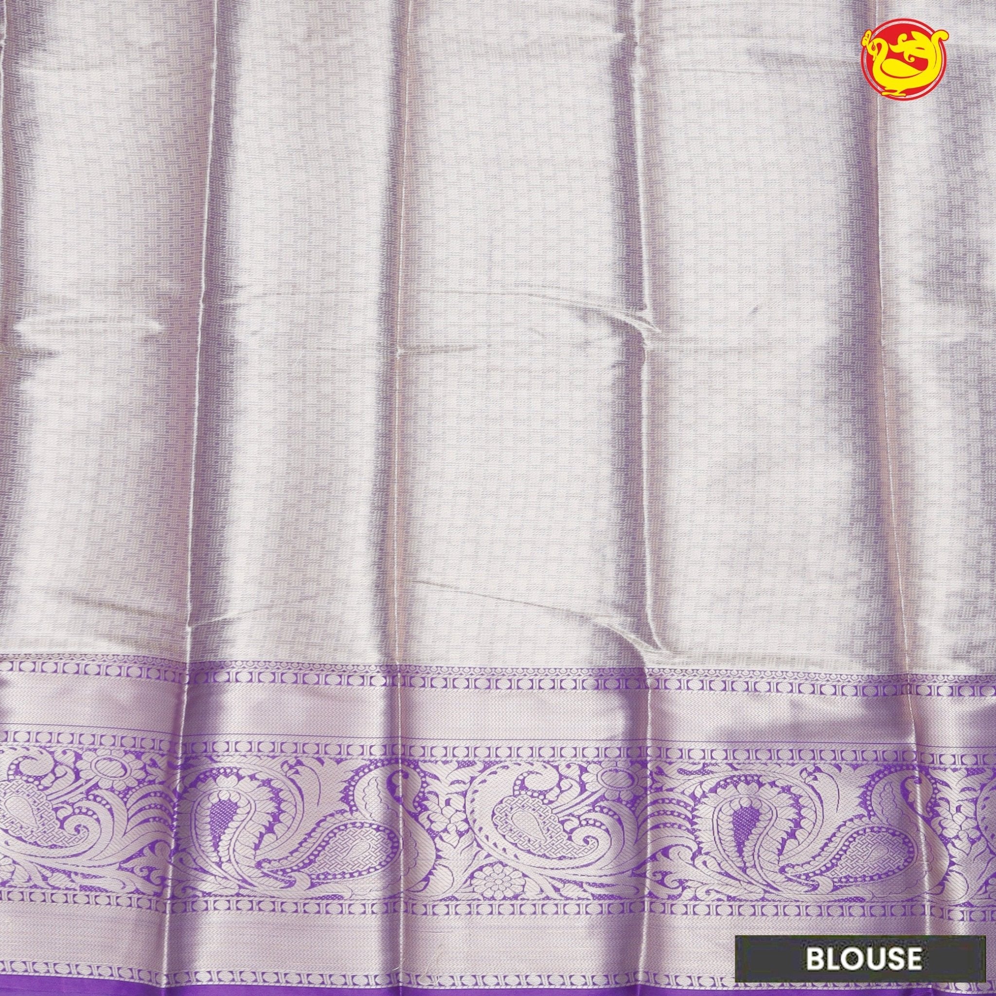 Gold with Lavender Traditional Soft Silk Saree - Thenianantham