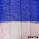 Navy Blue with Light Brown Soft Silk Saree
