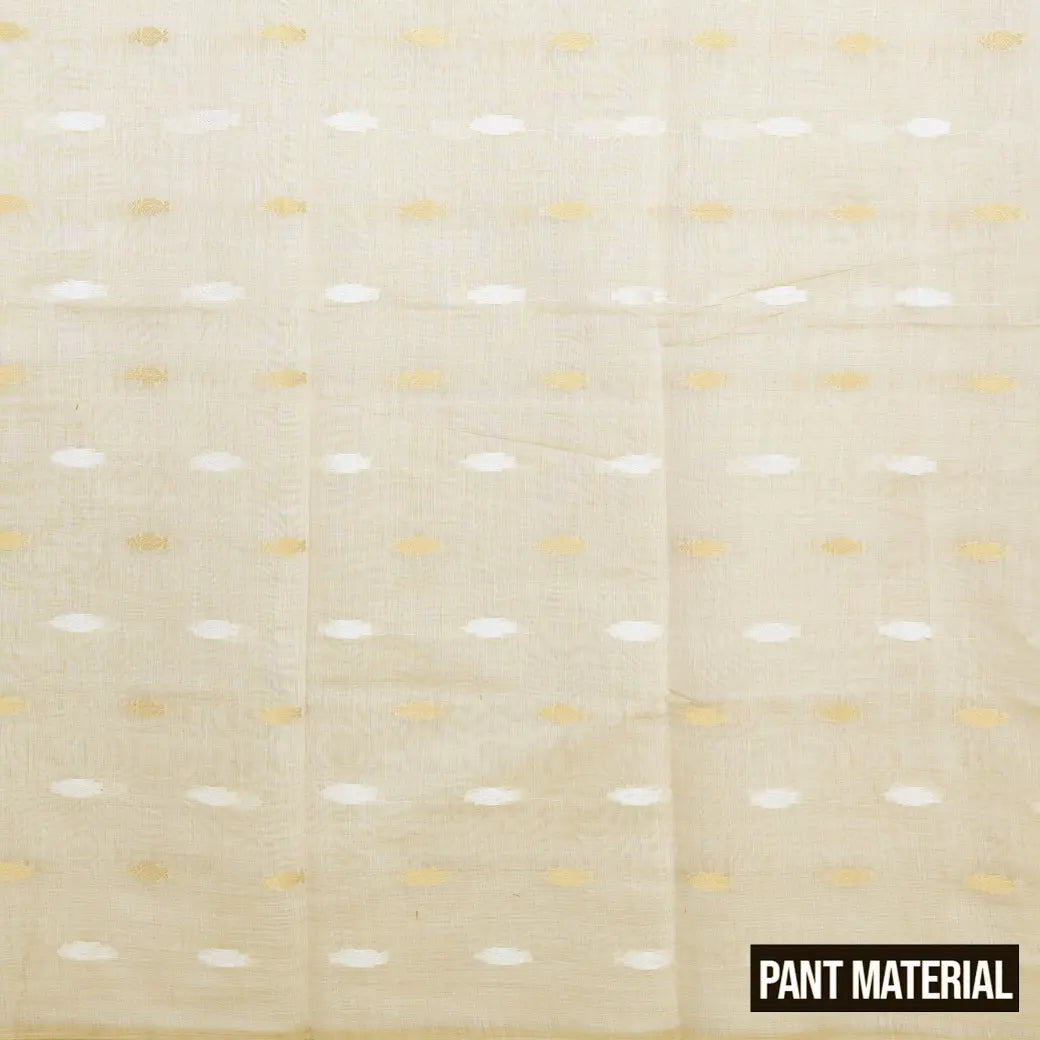 Light Beige Ladies Cotton Chudithar Set Material