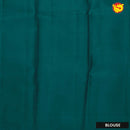 Kumkum pink with peacock green pallu soft silk saree