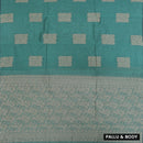 Sea Green With Sandal Zari  Silk Cotton Saree