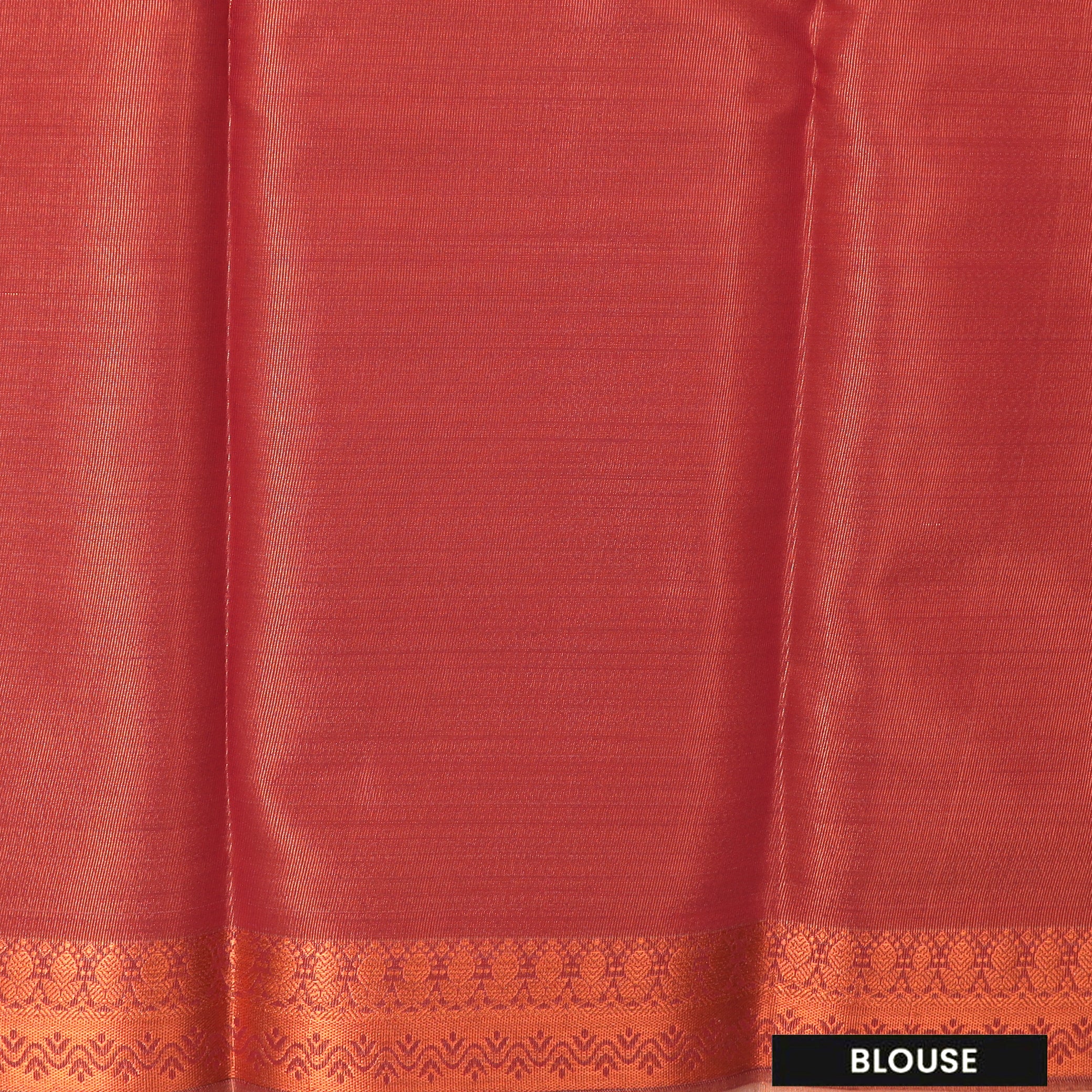 Couple Combo Tissue Silk Set – Men’s Shirt & Dhoti with Matching Women’s Saree With Coral  Colour With Copper Zari Border