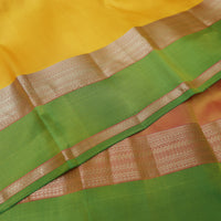 Yellow With Orange Gold Zari Yuvana Semi Soft Silk Saree