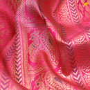 Pink pure Kanchivaram silk saree - Thenianantham