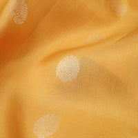 Yellow with Gold Zari Border Yuvana Semi Soft Silk Saree