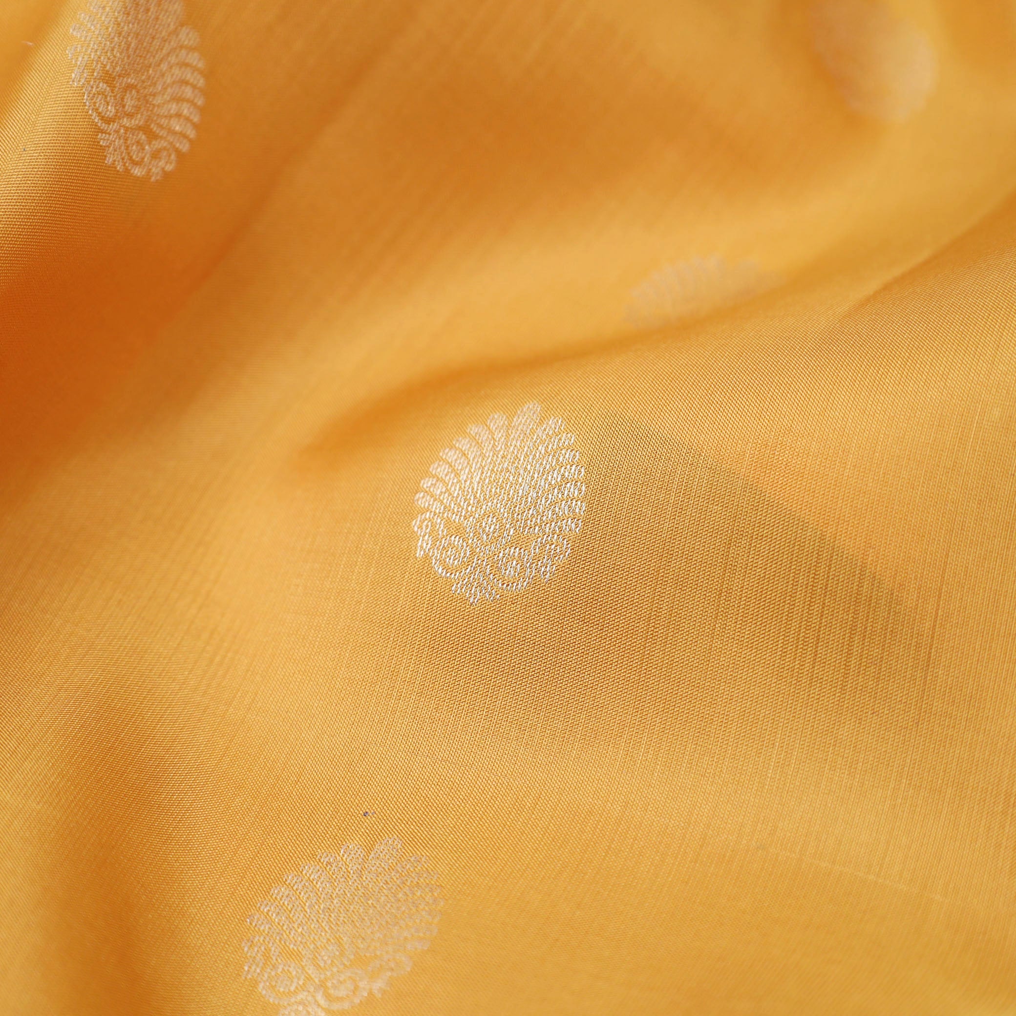 Yellow with Gold Zari Border Yuvana Semi Soft Silk Saree