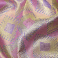 Multi Color With Golden Zari Border Wedding Silk Saree