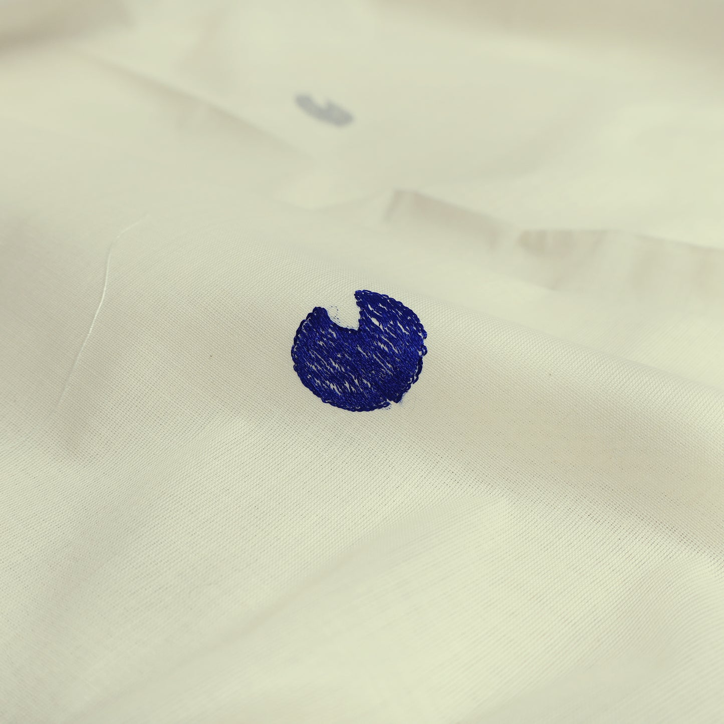 Off White With Skyblue and blue Thread Embroidery  traditional kerala onam saree