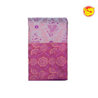 Grey Wedding Silk Saree With Magenta Pallu - Thenianantham