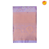 Lavendar semi bridal tissue silk saree