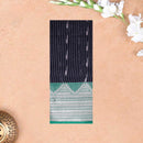 Dark Navy Blue With Purple Silk Cotton Saree