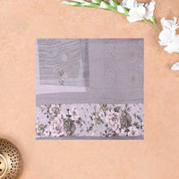 LIGHTPURPLE Semi Burberry Silk Saree