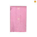 Onion Pink With Wine Checked Motifs and Peacock Buttas Gold Zari Yuvana Pure Soft Silk Saree - Thenianantham