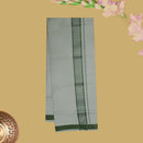 Royal Olive Green Tissue with Men’s Dhoti