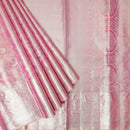 Pink With Golden Zari Border Wedding Silk Saree
