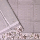 LIGHTPURPLE Semi Burberry Silk Saree