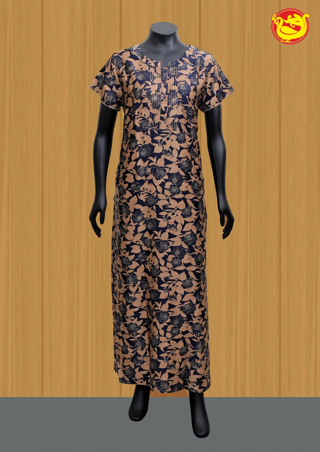 Blue with beige Women’s Nighty