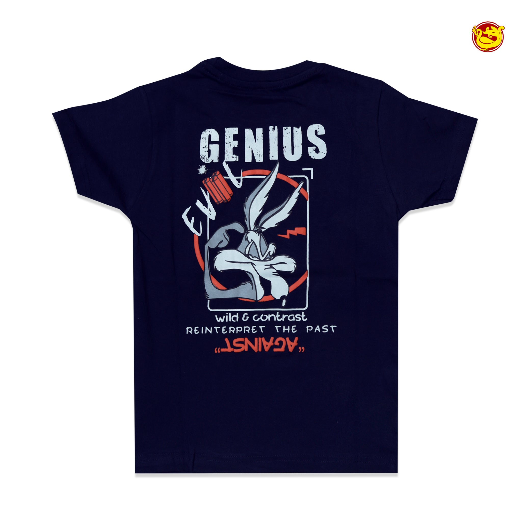 Dark Navy Blue Colour Cotton Boys T-Shirt Summer Collection