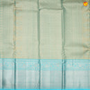 Sea green pure Kanchivaram silk saree - Thenianantham