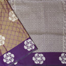 Ten with Grape Soft Silk Saree