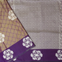 Ten with Grape Soft Silk Saree