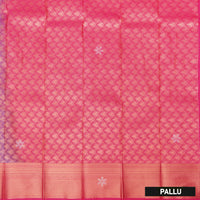 Indigo with Pink Art Silk Saree