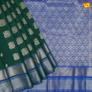 Dark Green with Blue Soft Silk Saree