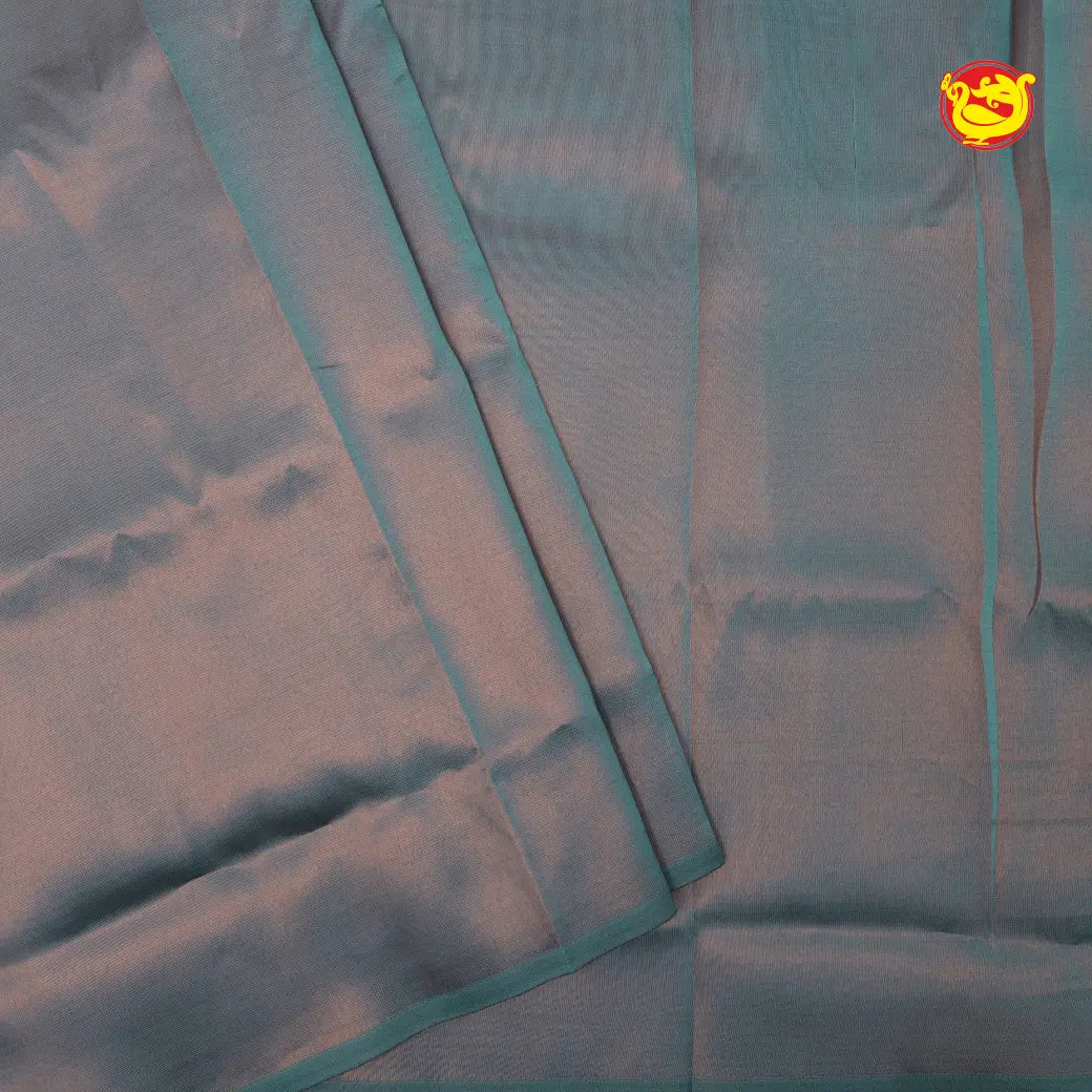 Powder Blue Tissue Semi Silk Saree